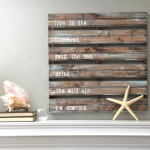 ... on Art with Sayings and Quotes . It's a wood pallet look-alike