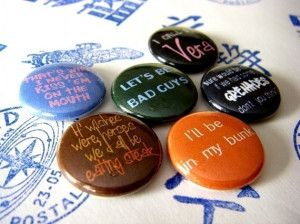 Jayne Cobb Quotes Six Button Set by fadingendlessly on Etsy, $6.00