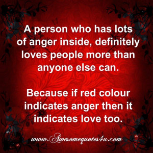 ... definitely loves people more than anyone else can because if red color