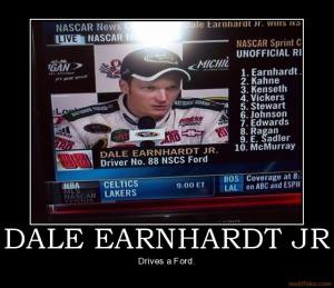 Dale Earnhardt JrDrives a ford.