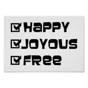 Happy Joyous Free Poster