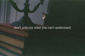 Don't Criticize