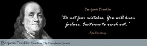 Benjamin Franklin said that without continualgrowth and progress, such ...