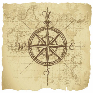 Vintage Compass Design Compass