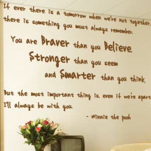 Winnie the Pooh Wall Art Quotes / Wall Stickers / Wall Decals / Wall ...