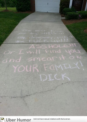 Apparently my neighbors are not getting along...