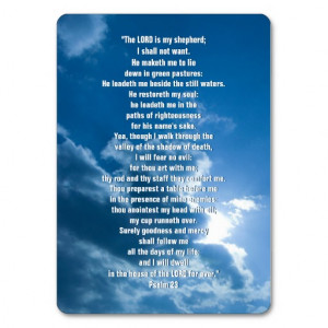 Christian Business Cards Psalm 23 Inspirational Quotes Wallet Picture