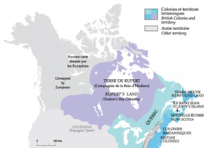 This is a map of Canada during 1791