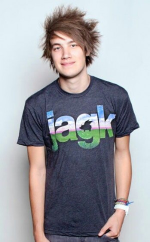 Jordan Eckes of We Are The In Crowd wearing a GK shirt