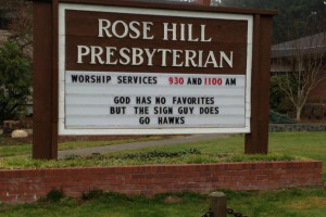Church Sign in Washington State Has Cheeky Pro-Seattle Seahawks ...