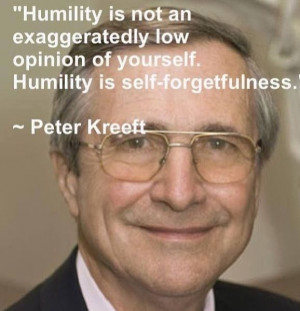 True humility...