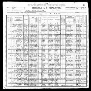 Mathias Clouse 1900 Census Ida Co