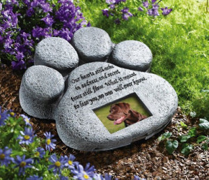 Paw Print Pet Memorial Stone By Collections Etc