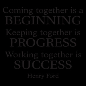 Working Together Is Success Wall Quotes™ Decal
