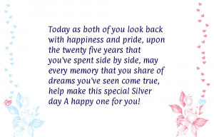 Silver wedding anniversary quotes