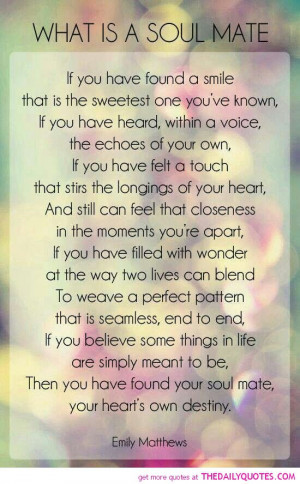 These are the famous quotes about soul mates great Pictures