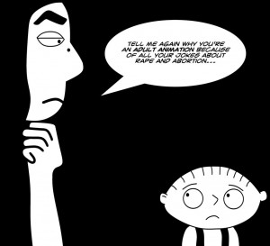 Stewie Griffin meets Marjane Satrapi by TheDrifterWithin