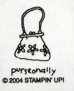 STAMPIN-UP-Itty-Bitty-LADY-HANDBAG-Sayings-PURSEONALLY-Rubber-Stamp ...