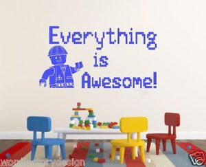 Everything-is-Awesome-Lego-Movie-Quote-With-Emmet-Wall-Vinyl-Decal ...