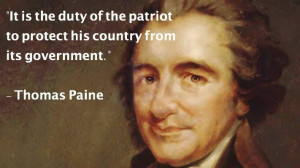 Thomas Paine - The Duty of the Patriot... To find more famous quotes ...