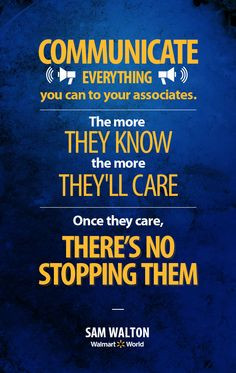communication in this quote more sam walton sam quotes walton quotes ...