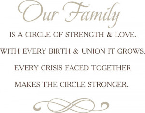 Our Family Quotes http://tradingphrases.com/family-circle-decal.html
