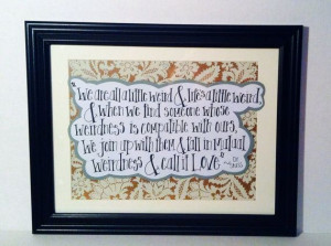 Framed Quote // Hand Lettering // Dr. Seuss // by BlairBaileyCPD, $25 ...