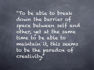 break down the barrier... #quote