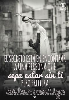 El secreto para ser feliz en pareja #Frase #Amor #Couple #Quote #Woman