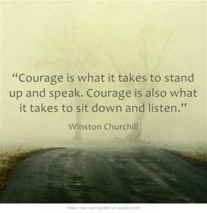 ... is also what it takes to sit down & listen.