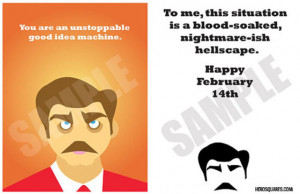 Check Out Some Ron Swanson–Themed Valentine’s Day Cards