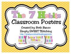 The 7 Habits of Happy Kids Classroom Posters More