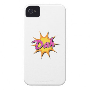 Dah! Funny Words Sayings Quotes iPhone 4 Cover