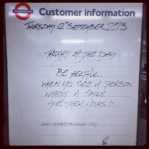 ... up your commute with London Underground’s inspirational quotes