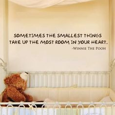 Sometimes the smallest things Winnie the Pooh Quote Wall Decal 6