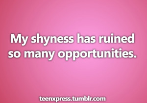 Shyness Quotes And Sayings