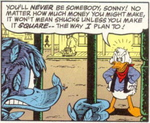 Young Scrooge McDuck sets the record straight with Flintheart Glomgold ...