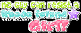 Rhode Island Girl Glitter Graphic