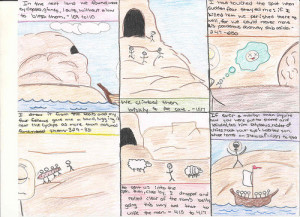 Alec framed hers up and it looks nice, even with the gore.