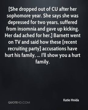 Katie Hnida - [She dropped out of CU after her sophomore year. She ...