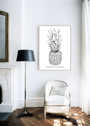 Pineapple The Fruits Of Our Labour Typography by lettersonlove, £10 ...