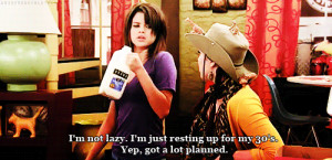 alex russo wizards of waverly place lazy quote gif