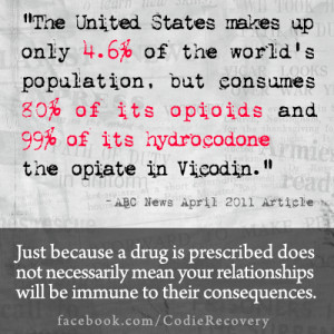 ... Hydrocodone and Vicodin on the rise ( #recovery #codependency #codie