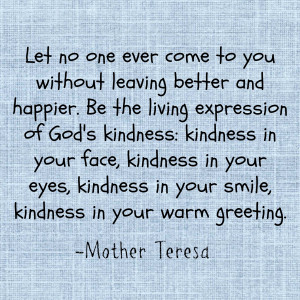 Mother Teresa kindness