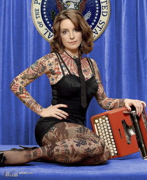 Tina Fey quote. On Photoshop which was done to her in this pic. “I ...