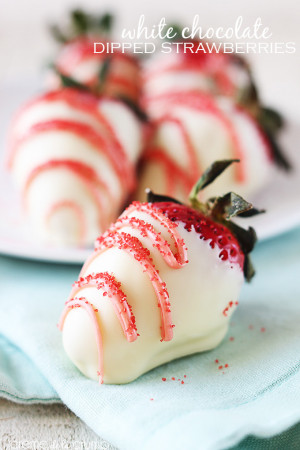 White Chocolate Covered Strawberries