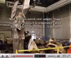 None of the recovered steel samples showed evidence of exposure to ...