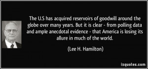 ... ample anecdotal evidence - that America is losing its allure in much
