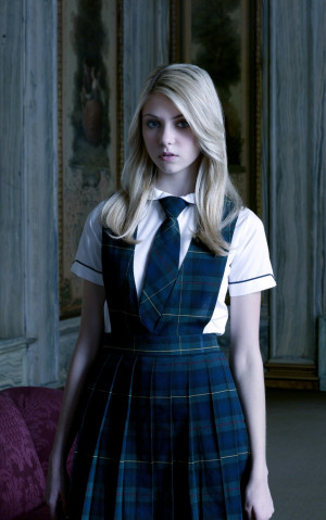 blondes women uniforms school uniforms tie skirts taylor momsen jenny ...