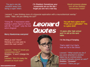 What are some funny quotes from the Big Bang Theory by anyone other ...